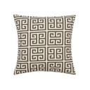 Greek Key Brown Designer-Inspired Pillow Covers