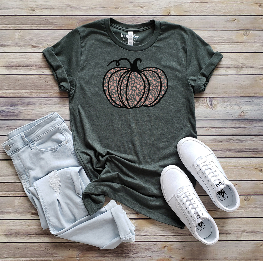 Leopard Pumpkin Shirt | Fall Tee | Thanksgiving shirt 