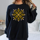  GOLD SNOWFLAKE SWEATSHIRT | WINTER CREWNECK | HOLIDAY | CHRISTMAS SWEATSHIRT