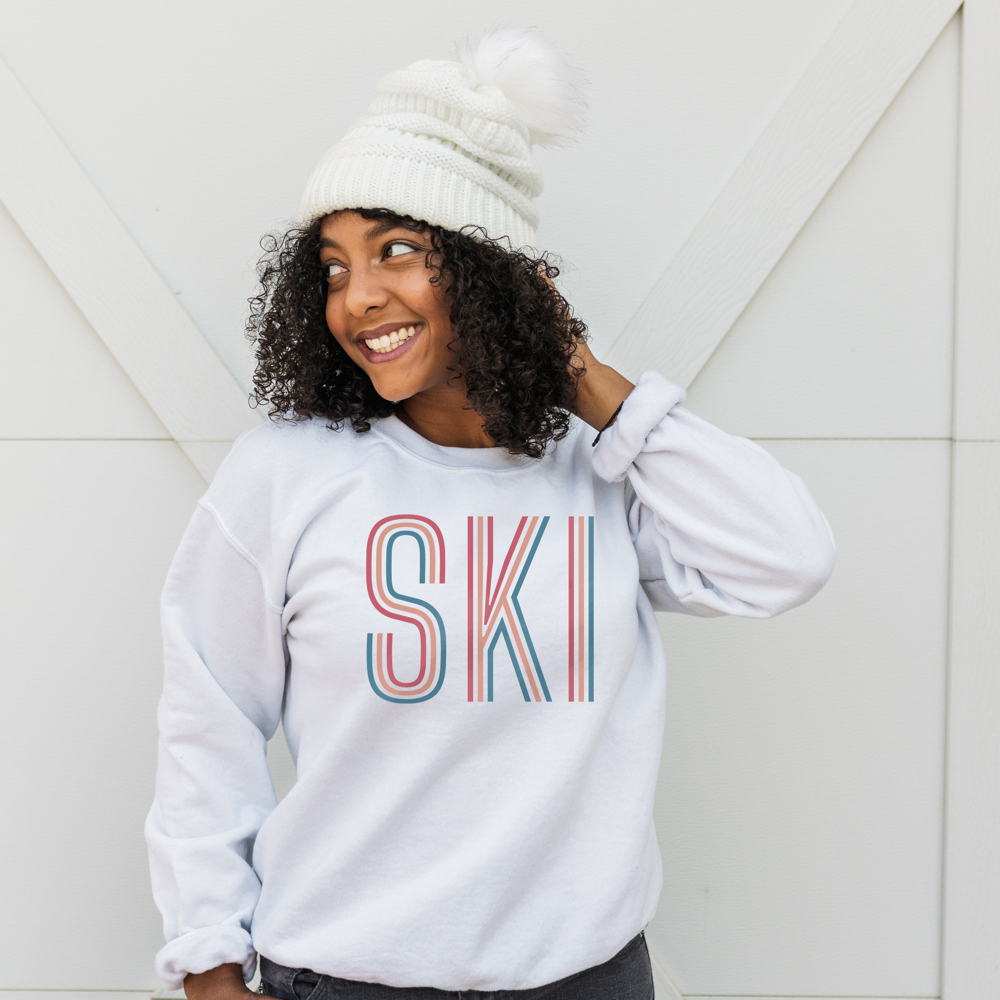 Ski Crewneck | Winter Sweatshirt | Skiing | Slopes