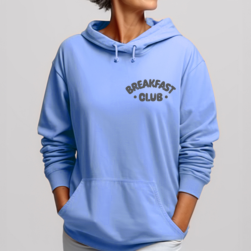 Breakfast Club Hoodie | Sweatshirt | Blue | Funny | Pancake | Winter