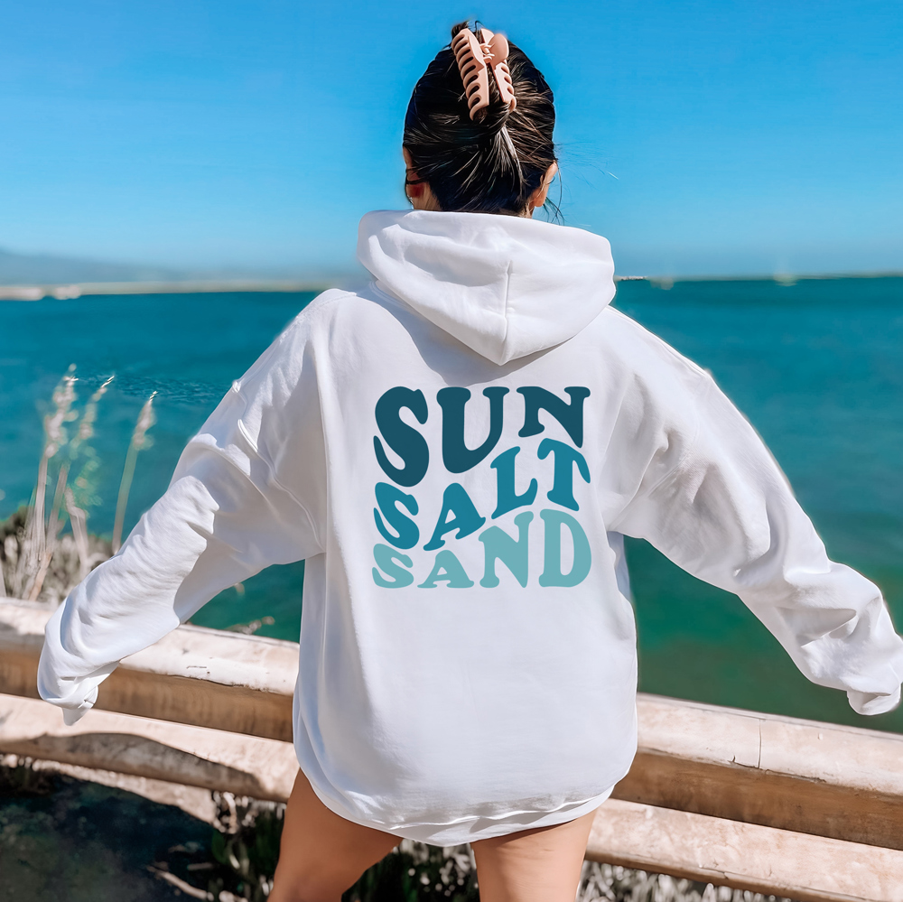 Sun Salt Sand Hoodie | Beach Sweatshirt | Summer | Coast | Resort