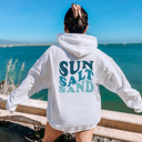  Sun Salt Sand Hoodie | Beach Sweatshirt | Summer | Coast | Resort