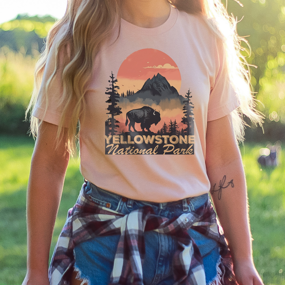 Yellowstone National Park Tee | Outdoor Shirt | Mountain T-shirt | Landscape | Bella