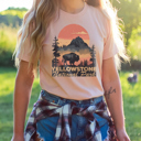  Yellowstone National Park Tee | Outdoor Shirt | Mountain T-shirt | Landscape | Bella