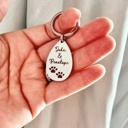  Pet Paw Engraved Keychain