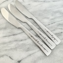  Set of 3 Spread LOVE JOY KINDNESS Spreaders, Stainless Steel