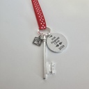  Personalized Address Key and House Charm Ornament