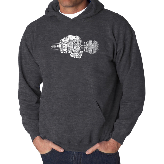 90's Rappers - Men's Word Art Hooded Sweatshirt
