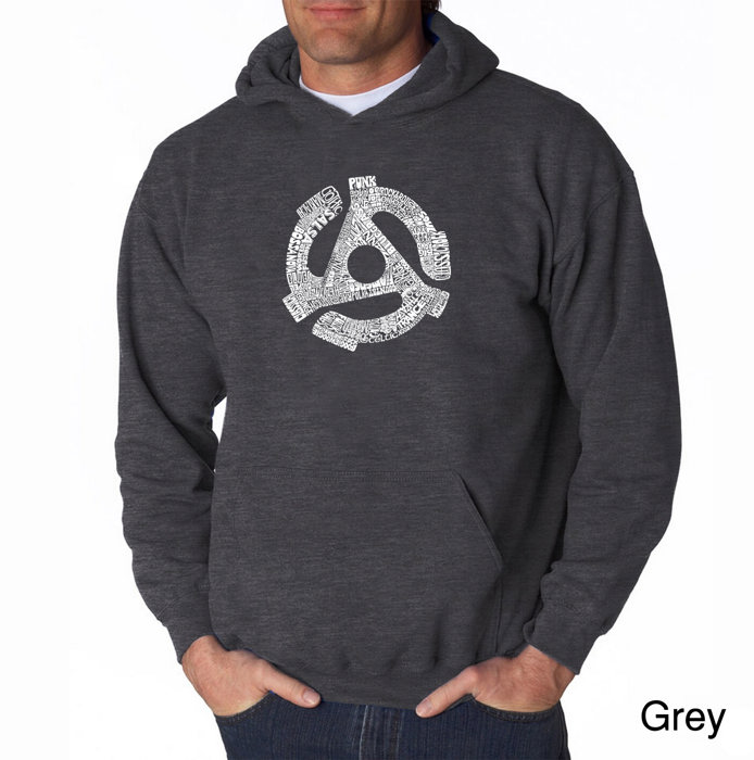 Record Adapter - Men's Word Art Hooded Sweatshirt
