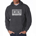 Gray XXXXL The 80's - Men's Word Art Hooded Sweatshirt