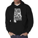 Black Large Sweet Home Alabama - Men's Word Art Hooded Sweatshirt