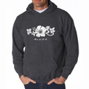 Gray XXXL Aloha - Mens Word Art Hooded Sweatshirt