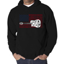 Black Small America Rocks - Men's Word Art Hooded Sweatshirt