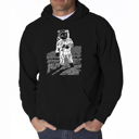 Black XXXXL Astronaut - Mens Word Art Hooded Sweatshirt