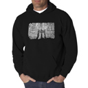 Black Large Brooklyn Bridge - Men's Word Art Hooded Sweatshirt
