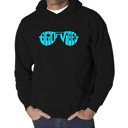  Beach Vibes - Men's Word Art Hooded Sweatshirt
