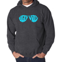 Gray XXXXL Beach Vibes - Men's Word Art Hooded Sweatshirt