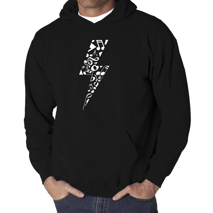 Lightning Bolt - Men's Word Art Hooded Sweatshirt