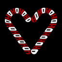  Candy Canes - Men's Word Art Hooded Sweatshirt