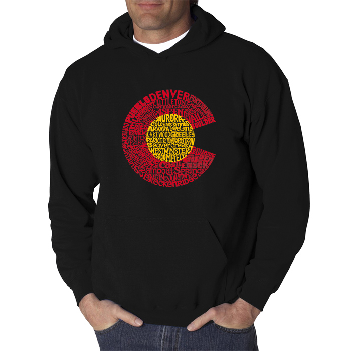 Colorado - Men's Word Art Hooded Sweatshirt