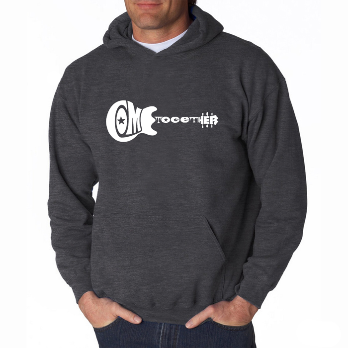 COME TOGETHER - Men's Word Art Hooded Sweatshirt