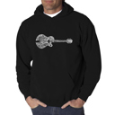 Country Guitar - Men's Word Art Hooded Sweatshirt
