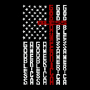  Cross Flag - Men's Word Art Hooded Sweatshirt