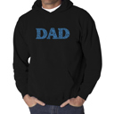 Black XL Dad - Men's Word Art Hooded Sweatshirt