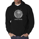 Black XXXXL Disco Ball - Men's Word Art Hooded Sweatshirt