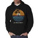 Black XL Cities In San Diego - Men's Word Art Hooded Sweatshirt