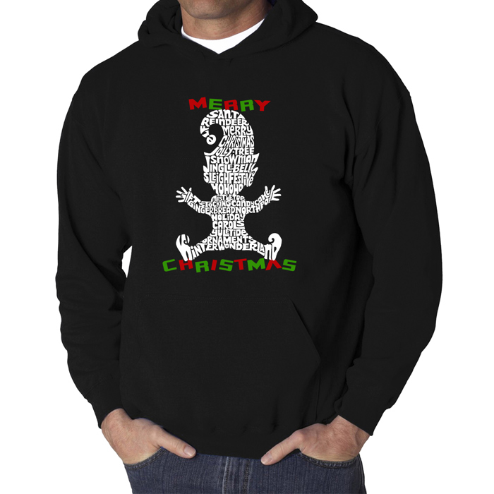 Christmas Elf - Men's Word Art Hooded Sweatshirt