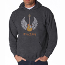 Gray XXXL LYRICS TO FREEBIRD - Men's Word Art Hooded Sweatshirt