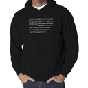 Black XXXL Glory Hallelujah Flag - Men's Word Art Hooded Sweatshirt