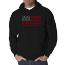  God Bless America - Men's Word Art Hooded Sweatshirt