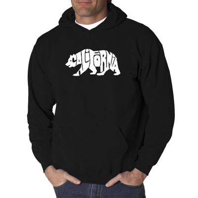 California Bear - Men's Word Art Hooded Sweatshirt