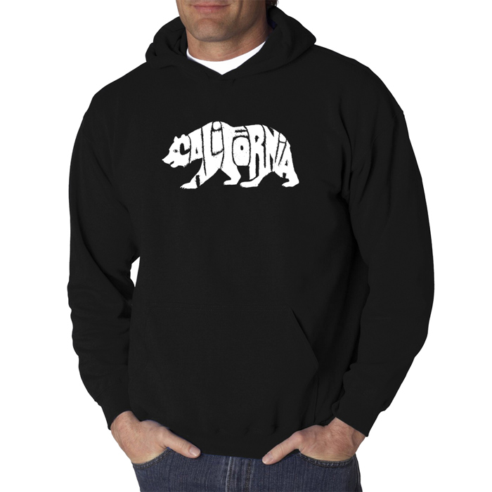 California Bear - Men's Word Art Hooded Sweatshirt