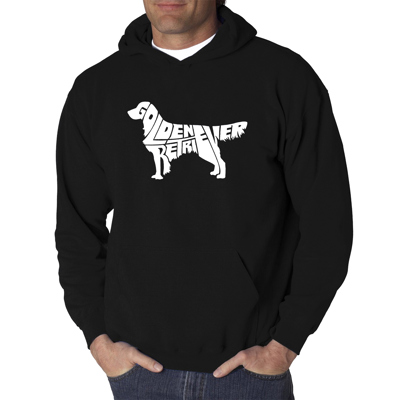 Golden Retreiver - Men's Word Art Hooded Sweatshirt