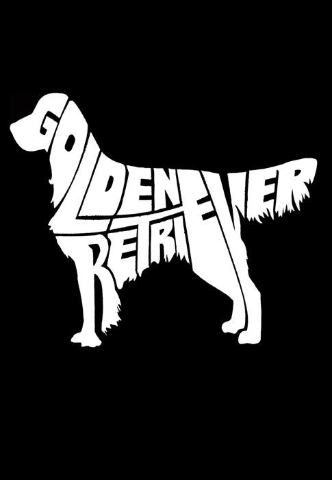 Golden Retreiver - Men's Word Art Hooded Sweatshirt