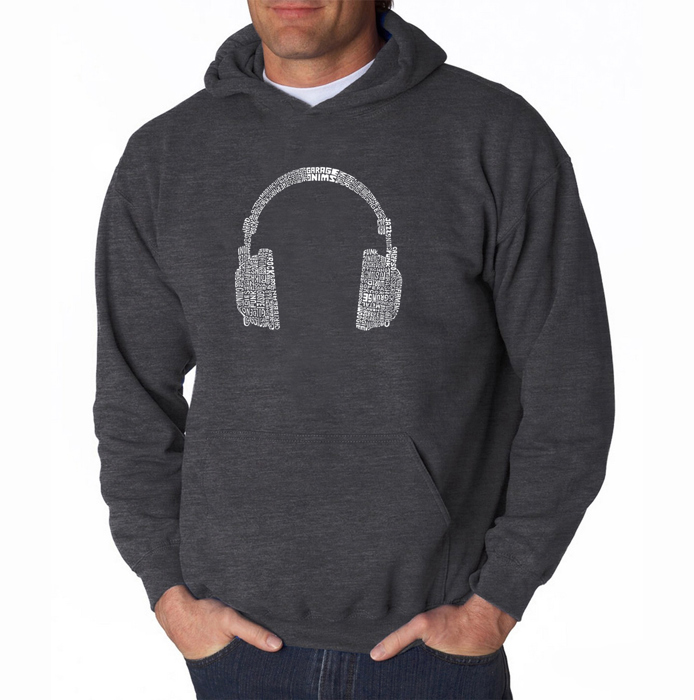 63 DIFFERENT GENRES OF MUSIC - Men's Word Art Hooded Sweatshirt
