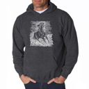 Gray XL POPULAR HORSE BREEDS - Men's Word Art Hooded Sweatshirt