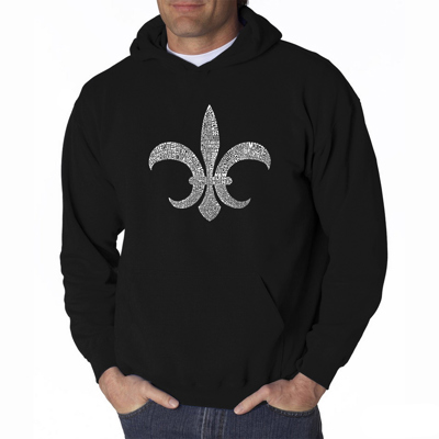 Fleur De Lis - Popular Louisiana Cities - Mens Word Art Hooded Sweatshirt