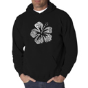 Black XXL Mahalo - Men's Word Art Hooded Sweatshirt
