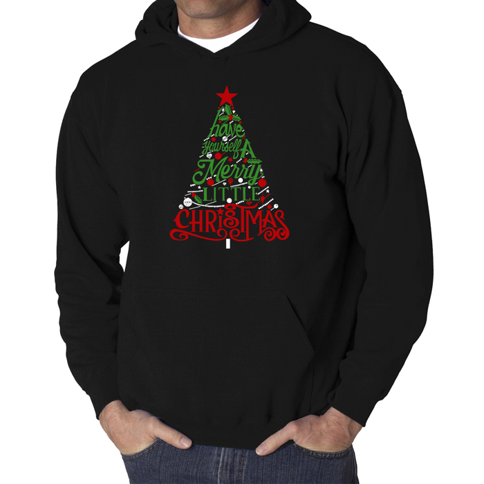 Have Yourself A Merry Little Christmas - Men's Word Art Hooded Sweatshirt