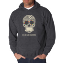 Gray XL Dia De Los Muertos - Men's Word Art Hooded Sweatshirt