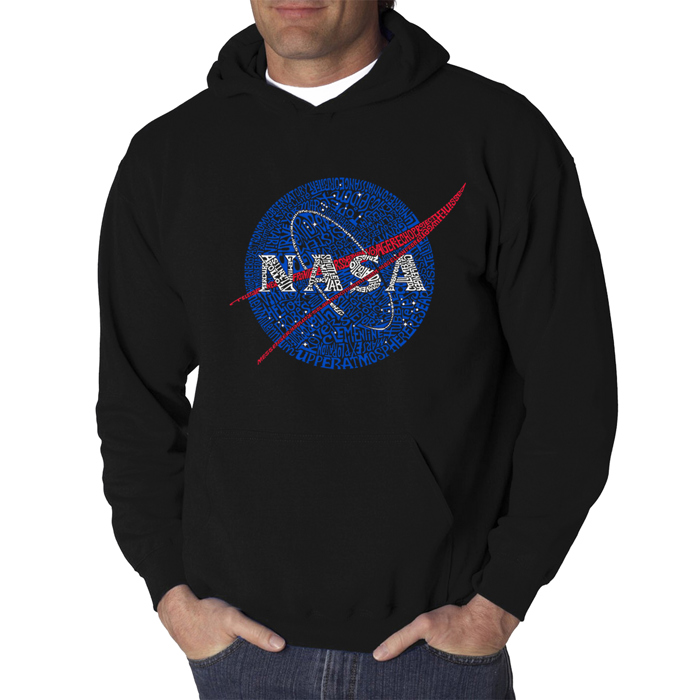 NASA's Most Notable Missions - Men's Word Art Hooded Sweatshirt