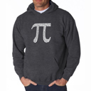  THE FIRST 100 DIGITS OF PI - Men's Word Art Hooded Sweatshirt