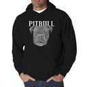  Pitbull Face - Men's Word Art Hooded Sweatshirt