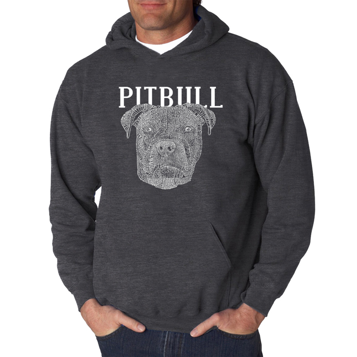 Pitbull Face - Men's Word Art Hooded Sweatshirt