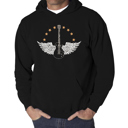Black XXL Country Female Singers - Men's Word Art Hooded Sweatshirt